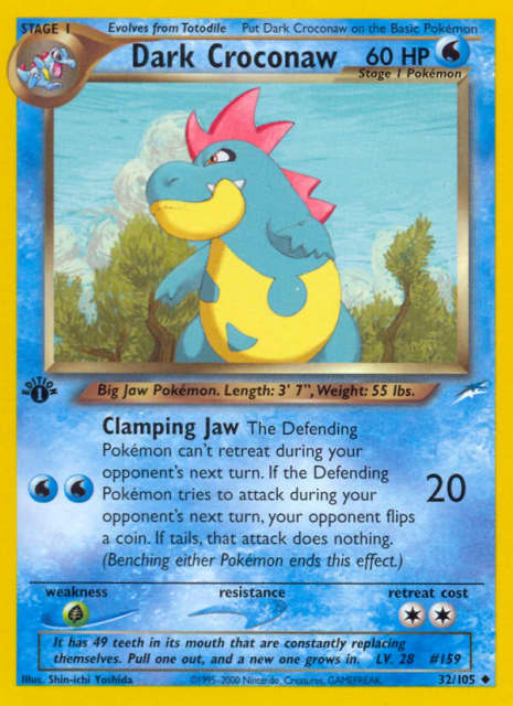 Dark Croconaw (Unlimited) (32) — Neo Destiny