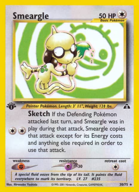 Smeargle (Unlimited) (30) — Neo Discovery