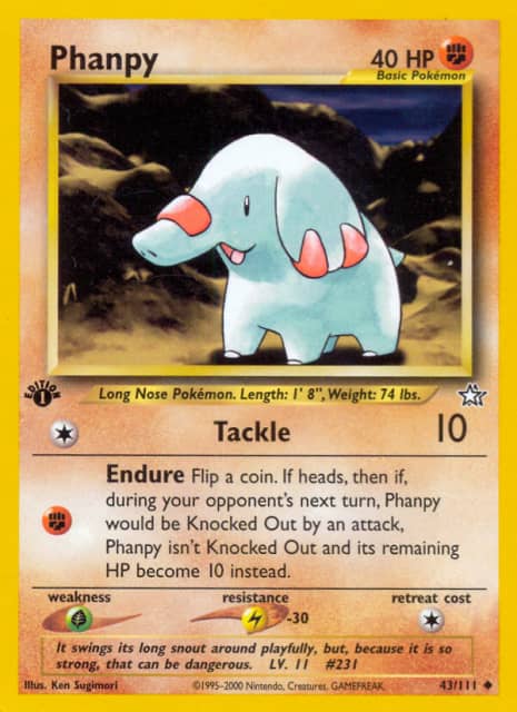 Phanpy (First Edition) (43) — Neo Genesis