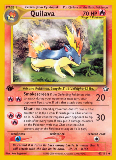 Quilava (First Edition) (47) — Neo Genesis