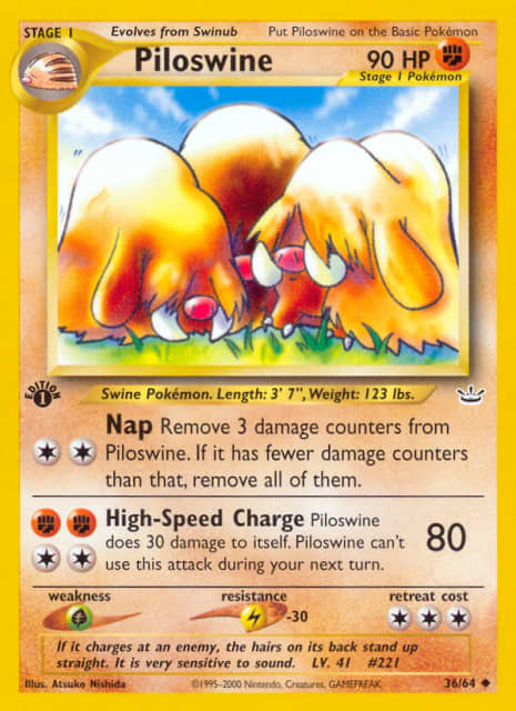 Piloswine (Unlimited) (36) — Neo Revelation