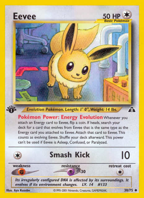 Eevee (First Edition) (38) — Neo Discovery