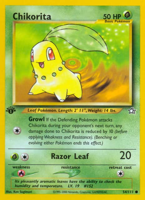 Chikorita (Jumbo) (54) — Neo Genesis