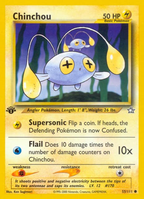 Chinchou (Unlimited) (55) — Neo Genesis