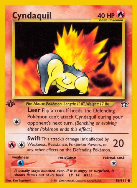 Cyndaquil (Unlimited) (56) — Neo Genesis