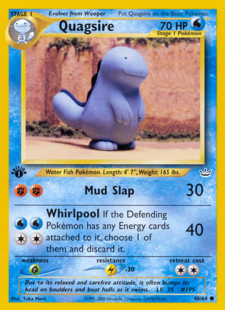 Quagsire (First Edition) (48) — Neo Revelation