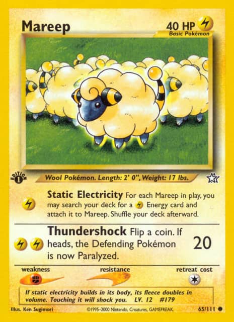 Mareep (First Edition) (65) — Neo Genesis