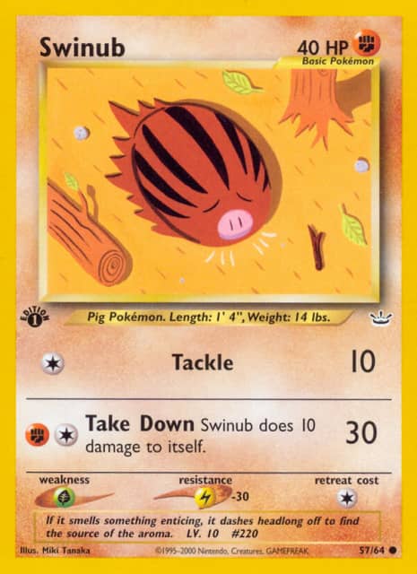 Swinub (First Edition) (57) — Neo Revelation