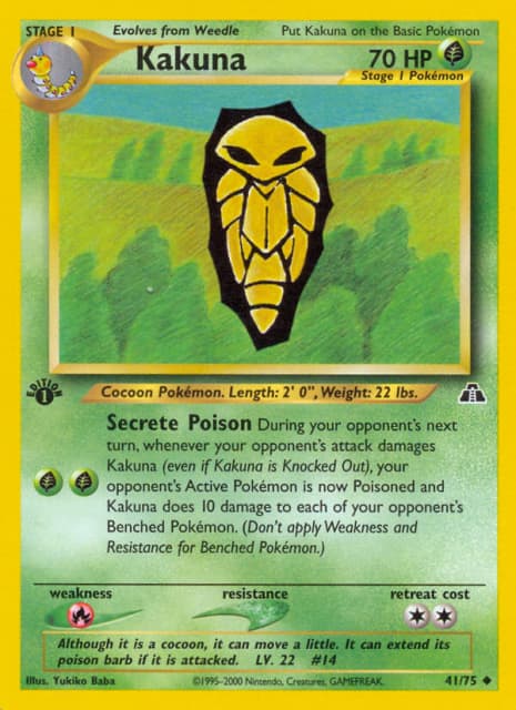 Kakuna (First Edition) (41) — Neo Discovery