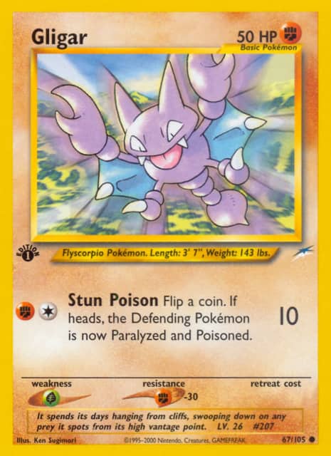 Gligar (First Edition) (67) — Neo Destiny