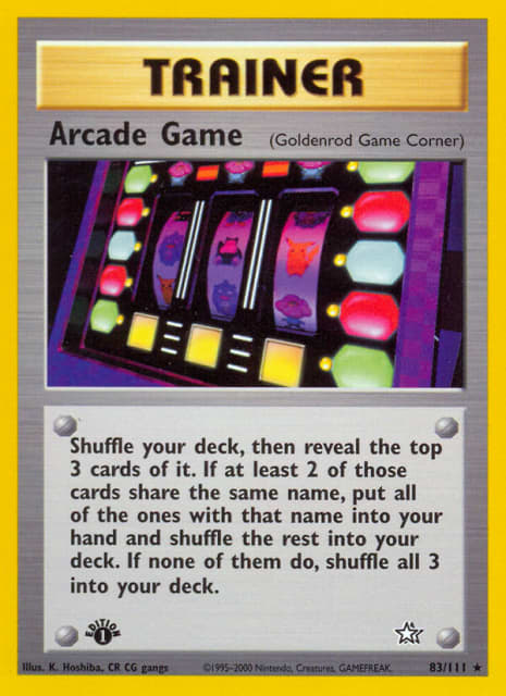 Arcade Game (First Edition) (83) — Neo Genesis