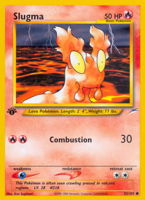 Slugma (First Edition) (82) — Neo Destiny