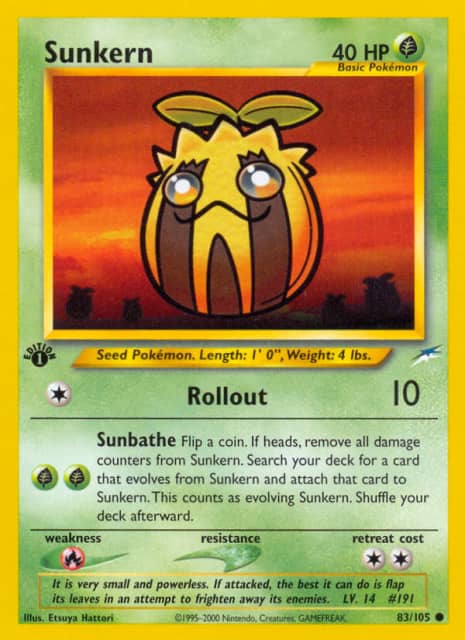 Sunkern (First Edition) (83) — Neo Destiny