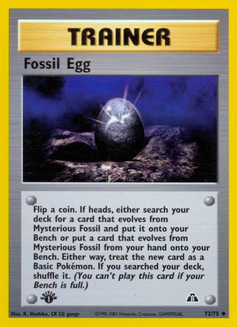 Fossil Egg (Unlimited) (72) — Neo Discovery