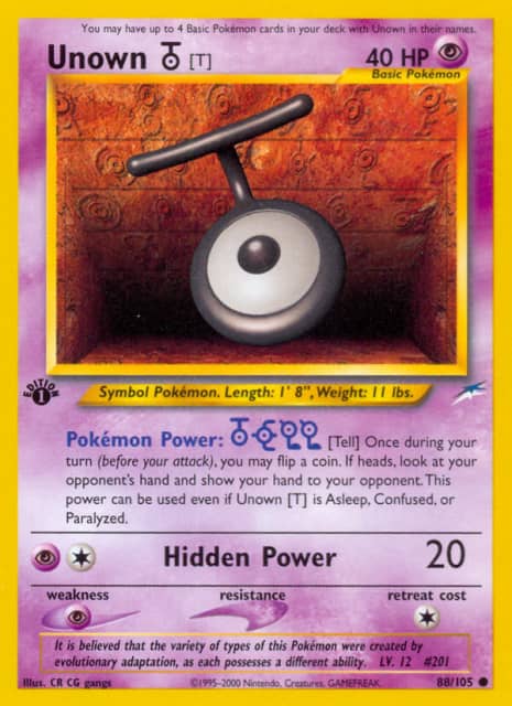 Unown [T] (Unlimited) (88) — Neo Destiny