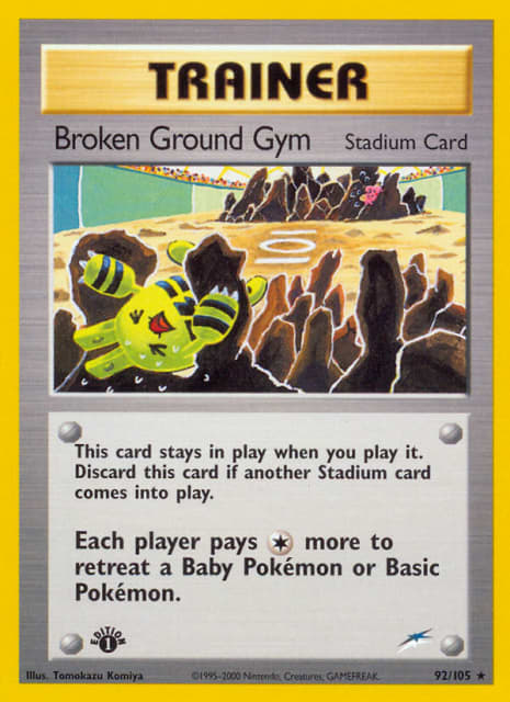 Broken Ground Gym (First Edition) (92) — Neo Destiny