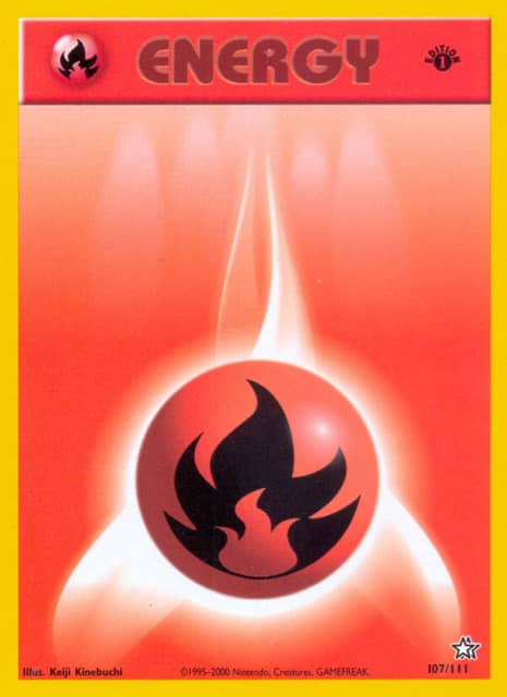 Fire Energy (First Edition) (107) — Neo Genesis