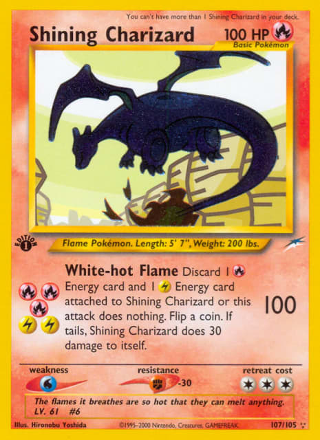 Shining Charizard (Unlimited Holofoil) (107) — Neo Destiny