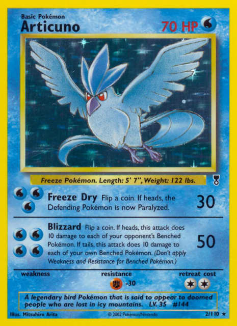 Articuno (Holofoil) (2) — Legendary Collection