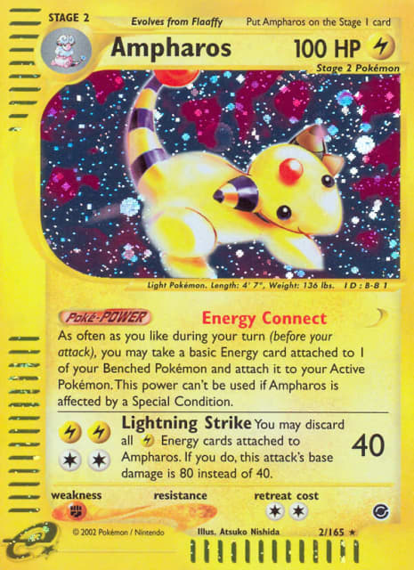 Ampharos (Reverse Holofoil) (2) — Expedition Base Set
