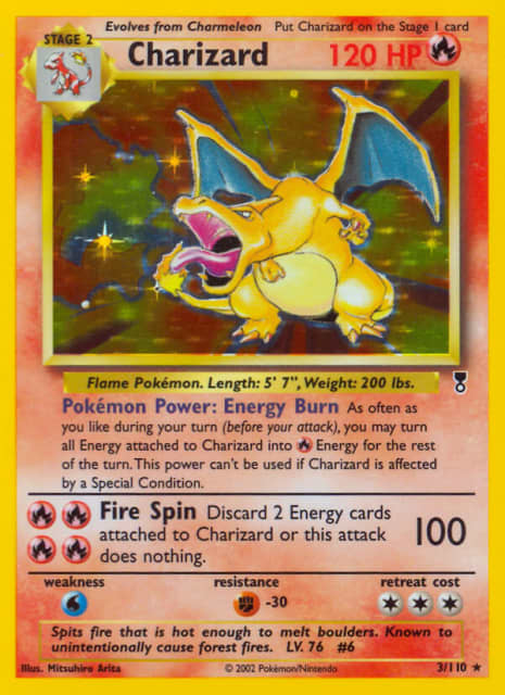 Charizard (Holofoil) (3) — Legendary Collection