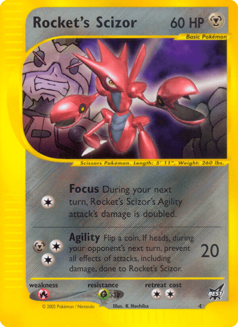 Rocket's Scizor (Winner Stamp) (4) — Best of Game