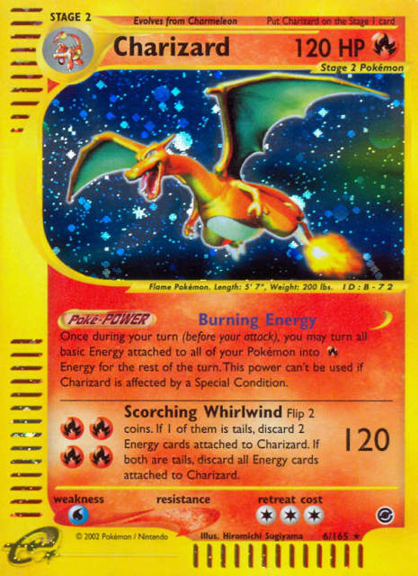 Charizard (Holofoil) (6) — Expedition Base Set