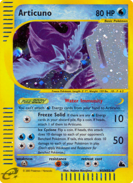 Articuno (Holofoil) (H3) — Skyridge