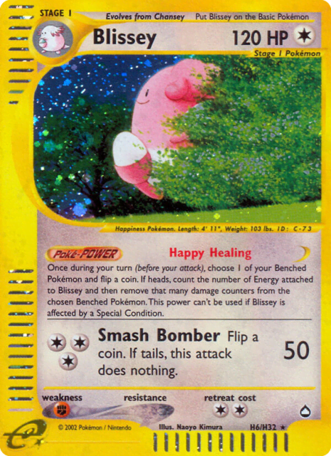 Blissey (Holofoil) (H6) — Aquapolis