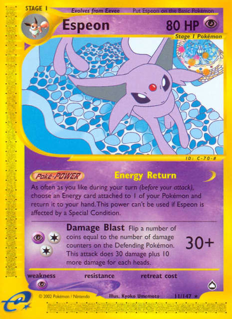 Espeon (Jumbo) (11) — Aquapolis