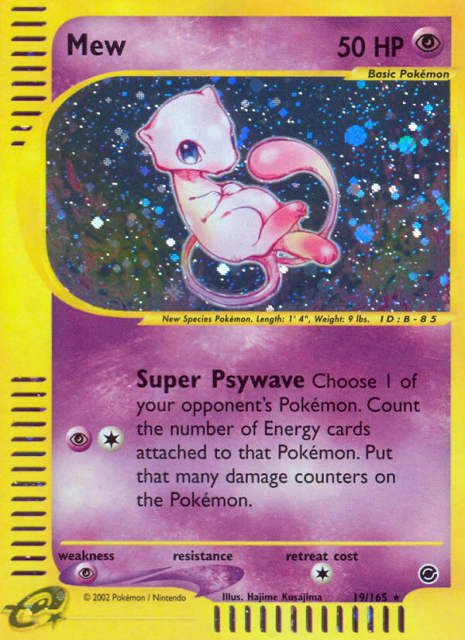 Mew (Reverse Holofoil) (19) — Expedition Base Set