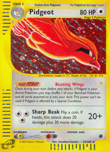 Pidgeot (Holofoil) (23) — Expedition Base Set