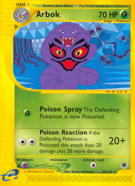 Arbok (35) — Expedition Base Set