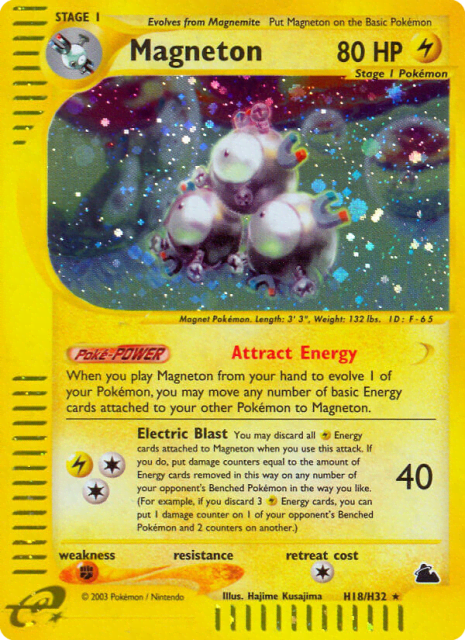 Magneton (Holofoil) (H18) — Skyridge