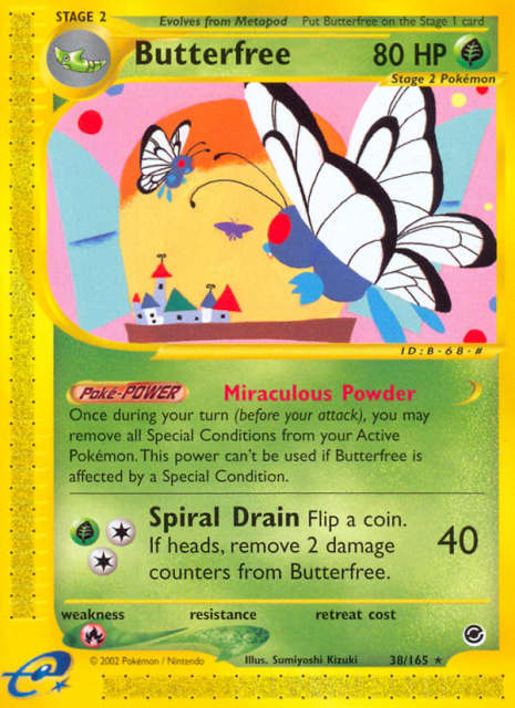Butterfree (Reverse Holofoil) (38) — Expedition Base Set