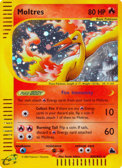 Moltres (Holofoil) (H20) — Skyridge