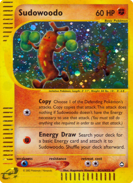 Sudowoodo (Holofoil) (H24) — Aquapolis