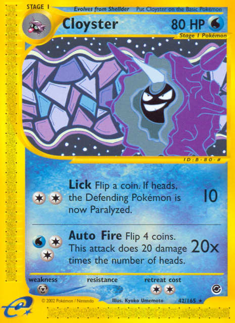 Cloyster (42) — Expedition Base Set