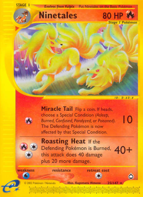 Ninetales (25) — Aquapolis