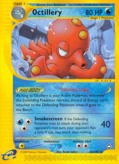 Octillery (Reverse Holofoil) (26) — Aquapolis