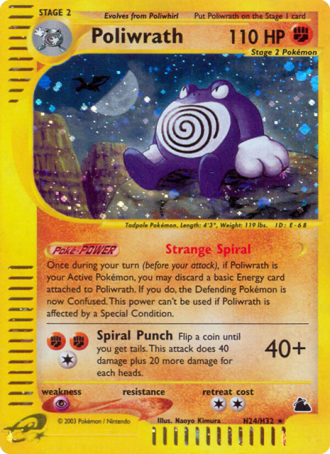 Poliwrath (Holofoil) (H24) — Skyridge