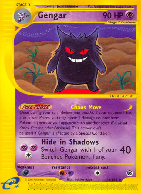Gengar (Reverse Holofoil) (48) — Expedition Base Set