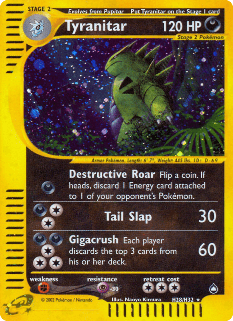 Tyranitar (Holofoil) (H28) — Aquapolis
