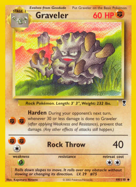 Graveler (Reverse Holofoil) (44) — Legendary Collection