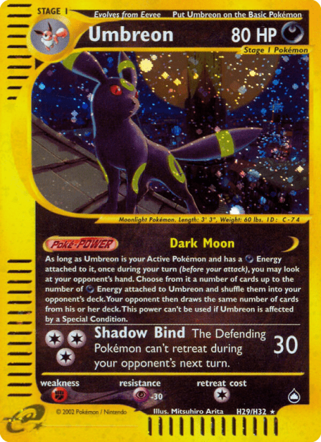 Umbreon (Holofoil) (H29) — Aquapolis