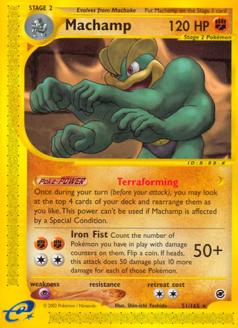 Machamp (Reverse Holofoil) (51) — Expedition Base Set