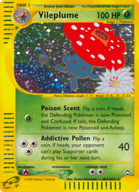 Vileplume (Holofoil) (H31) — Aquapolis