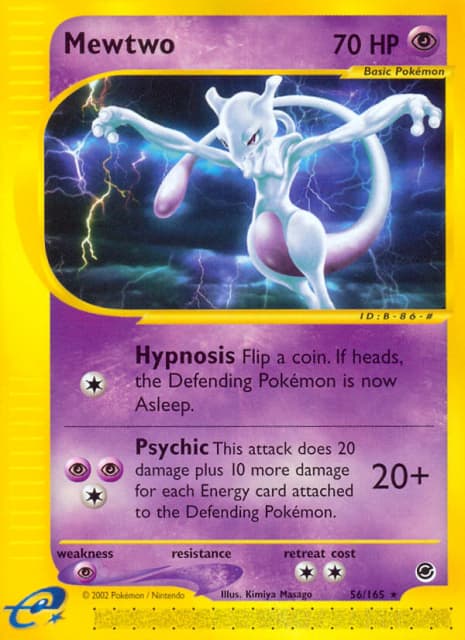 Mewtwo (Reverse Holofoil) (56) — Expedition Base Set