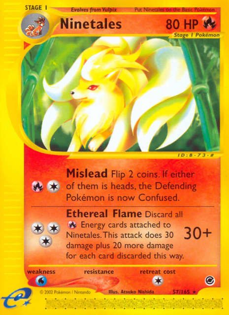 Ninetales (Reverse Holofoil) (57) — Expedition Base Set