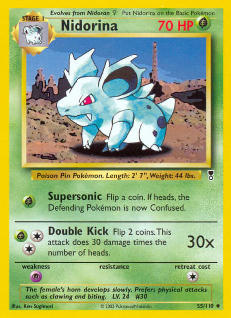 Nidorina (Reverse Holofoil) (55) — Legendary Collection